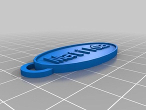 mathilde porte-clés de personnalisé 3d print model - Mito3D