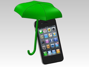 apple umbrella other evd iphone rain wet 3d print model - Mito3D