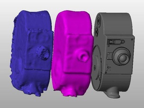 Sinn scan, reverse-engineer-test bell howell wwii-Film-Kamera durchsucht Replikate 3d 3d-Modell designspark spaceclaim 3d print model - Mito3D