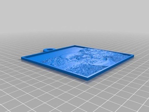 mon personnalisés lithopane 2d l'art 3d print model - Mito3D