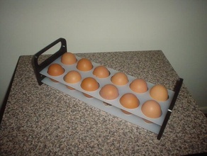 egg tray 4 missus containers 3d print model - Mito3D