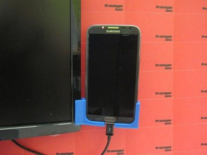 galaxy note 2 corner mount mobile phone dock prototype asia samsung 3d print model - Mito3D
