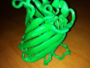 yeşil floresan proteini biyoloji model 3d print model - Mito3D