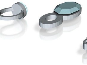 lara-Armband-Charme-Anhänger-finger-ring Schmuck 3d print model - Mito3D