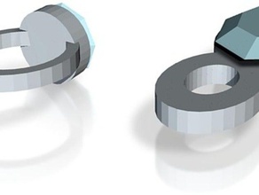 lara ring andpendant beste Farbe Schmuck - Anhänger Ringe 3d print model - Mito3D