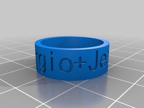 ringo anello anelli personalizzato 3d print model - Mito3D