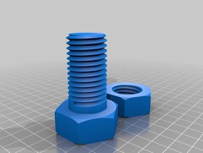 m24 bolt nut other 3d print model - Mito3D