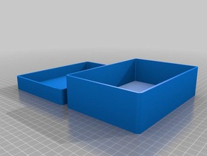 özelleştirilmiş parametrik benim 120mm köşe kutusu yuvarlak kaplar 3d print model - Mito3D