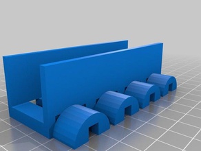4x4mm cable holder organization 3d print model - Mito3D