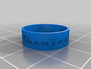meu personalizados anel insidethe black parade outmy chemical romance anéis 3d print model - Mito3D
