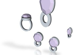 lara lavender dream set di gioielli tutti i file obj, stl x3d wrl 3d print model - Mito3D