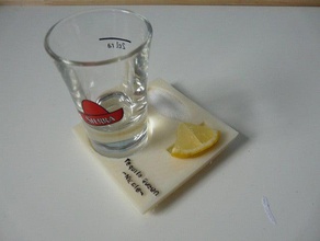 tequila tray other 3d printing gift 3d print model - Mito3D