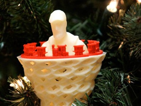 tendo-me merry little christmas decoração makerbotornaments scan sketchup 3d print model - Mito3D