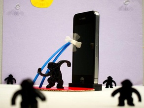dawn man 2001 space odyssey action scene evd other ape bone bre gorilla iphone toy 3d print model - Mito3D