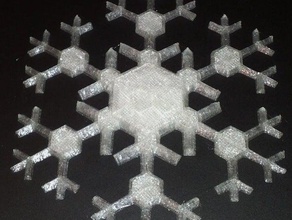 snowflake ornament Dekor Weihnachten makerbotornaments 3d print model - Mito3D