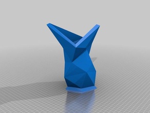 facettes vase décor 3d print model - Mito3D
