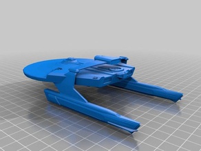 miranda class starship vehicles model space star trek toy 3d print model - Mito3D