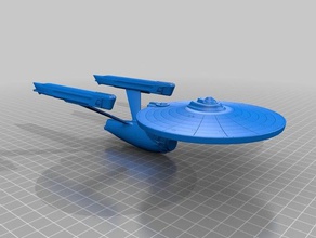 movie era constitution class vehicles kirk model ncc-1701 ncc-1701-a ship space star trek tmp toy 3d print model - Mito3D