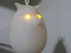 owl led illuminated sculptures 3d print model - Mito3D