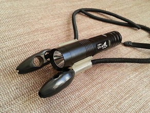 lobster sport outdoors bicycle bike flashlight handlebar holder 3d print model - Mito3D