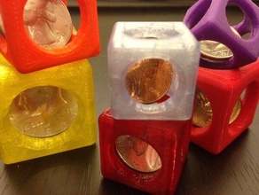 customizable coin trap other 3dhubs customizer gift party favor sample 3d print model - Mito3D