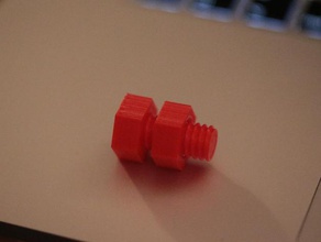 einfach nut bolt andere 3d print model - Mito3D