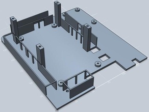 case wire ducts fan mount k8200 3drag printer parts velleman 3d print model - Mito3D