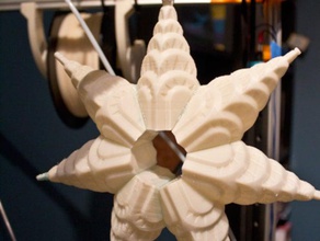 chrysler Binası spireflake dekor art deco Noel makerbotornaments nyc 3d print model - Mito3D