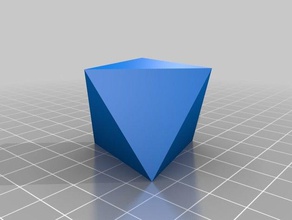 octohedron learning 3d print model - Mito3D