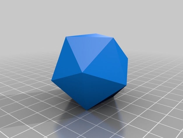 icosohedron learning crystal crystallography geology geoscience iowastate mineral mineralogy 3D print model - Mito3D