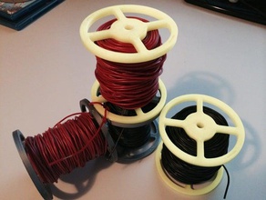 bobina de cable dos partes 8 cm diámetro la rueda diy 3d print model - Mito3D