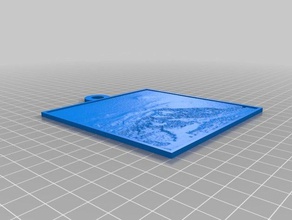 cresette mountain 2d art customized 3d print model - Mito3D