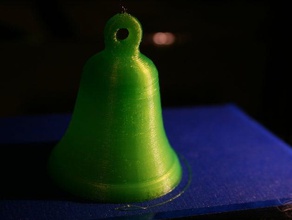 christmas bell decor makerbotornaments 3d print model - Mito3D