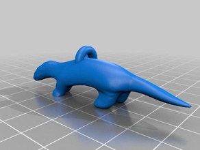 furet ornement animaux makerbotornaments 3d print model - Mito3D