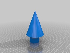 cône de noël arbre sculptures 3d print model - Mito3D