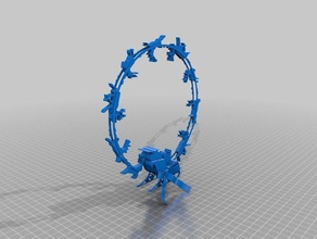 santas wreath decor makerbotornaments 3d print model - Mito3D