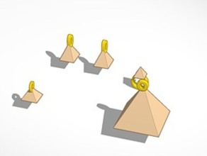 Pyramiden-Schmuck-set 3d print model - Mito3D