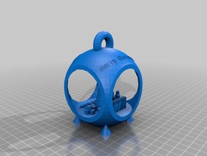 natale, pallina di eileen arredamento personalizzato 3d print model - Mito3D