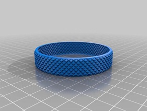 customized knurled stretchlet bracelet bracelets 3d print model - Mito3D