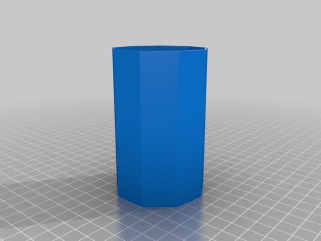 meine angepasste parametrische einfache Tasse vase Container 3D print model - Mito3D