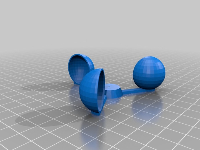 anemômetro de copos outros openscad prusa estação meteorológica 3D print model - Mito3D