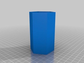 customized parametric simple cup vase 6 containers 3d print model - Mito3D