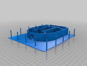 villa savoye binalar yapılar 3d print model - Mito3D
