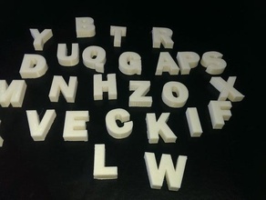 learning letterslearning words 3d print model - Mito3D