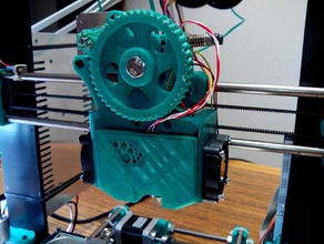 double 40mm fan mount buddaschnozle greg wade extruder 3d printer accessories 3d print model - Mito3D