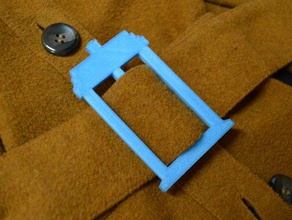 tardis boucle de ceinture accessoires 3d print model - Mito3D