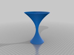 polígono vaso de copo martini duplo espiral decoração personalizado 3d print model - Mito3D