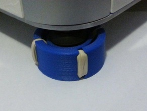 isolation mount leapfrog creatr 3d printer accessories feet rubber bands suspension 3d print model - Mito3D