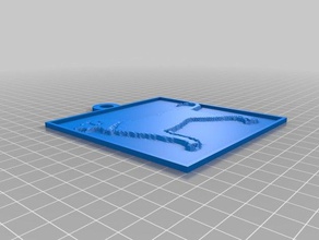 labrador keychain 2d art customized 3d print model - Mito3D