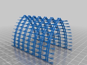 cúpula apontado barril matemática a arte arco barrell escultura 3d print model - Mito3D